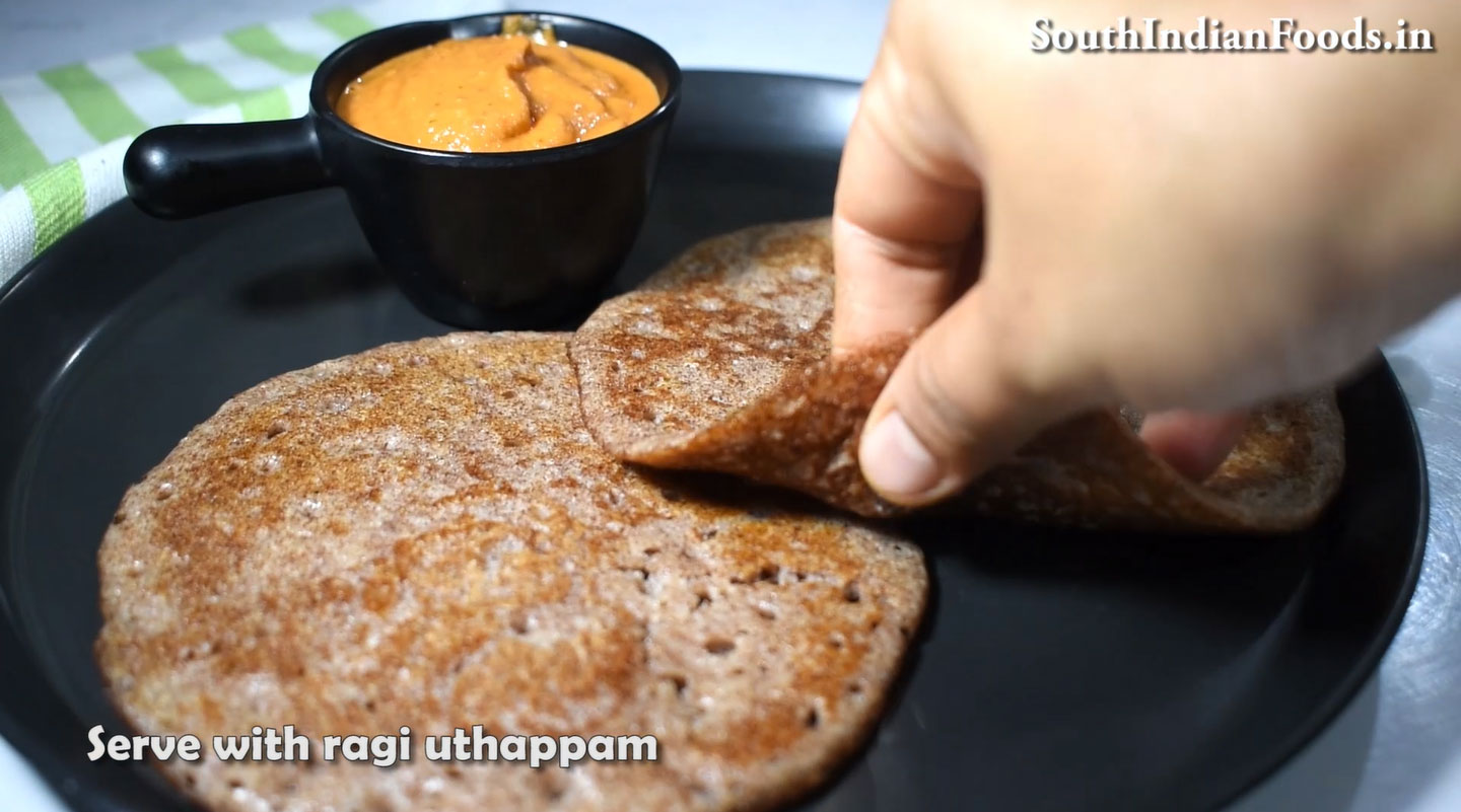 Spongy ragi uthappam 25
