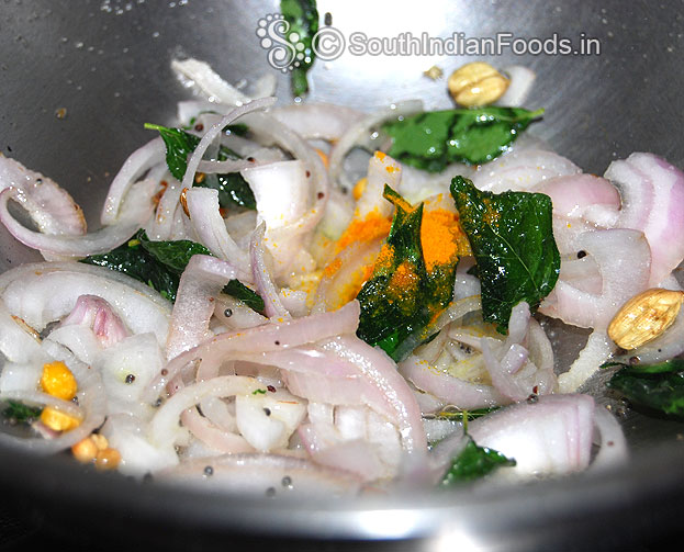 Add turmeric powder