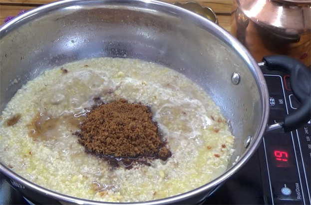 Add jaggery