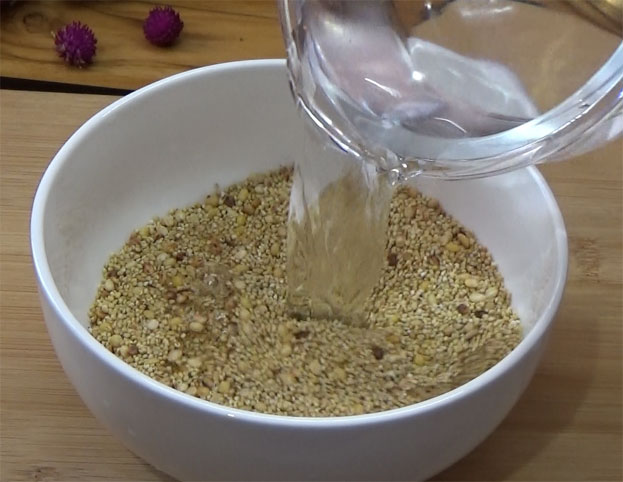 Add water, wash 2 to 3 times