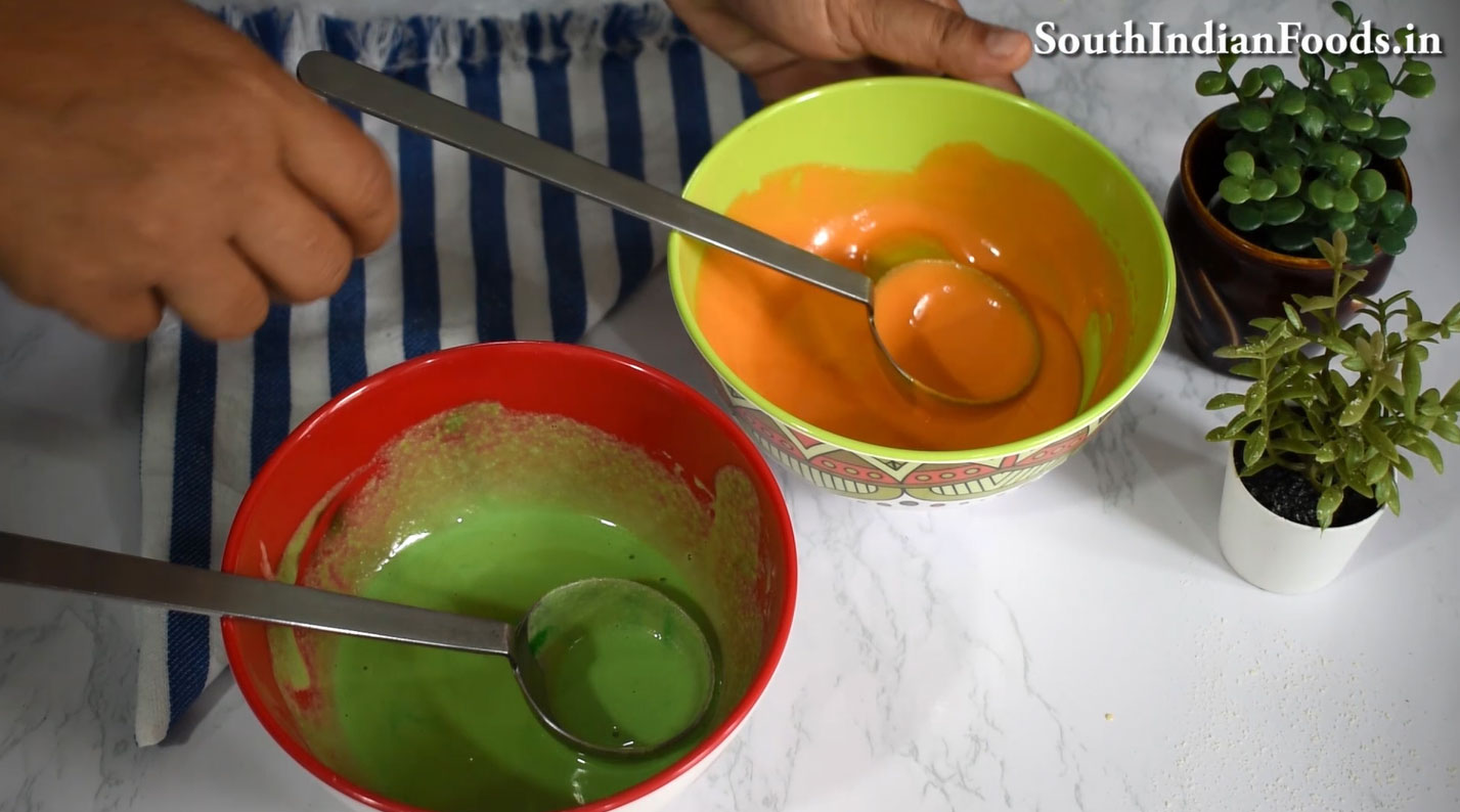  Tri-color boondi ladoo
