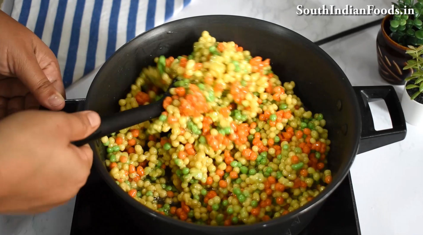  Tri-color boondi ladoo