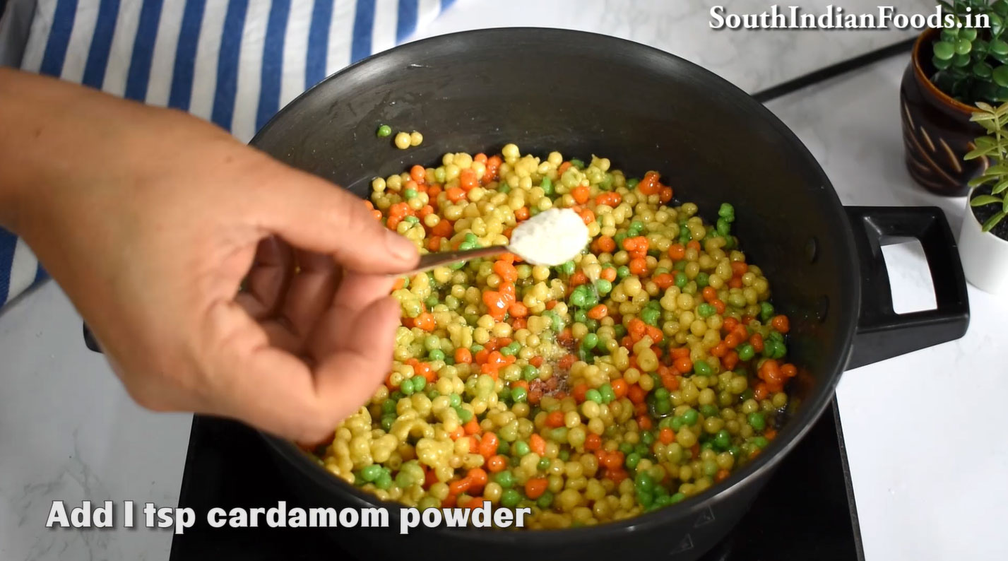  Tri-color boondi ladoo