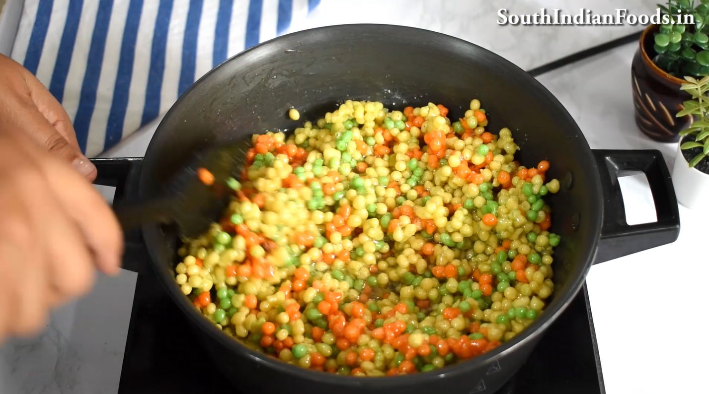  Tri-color boondi ladoo