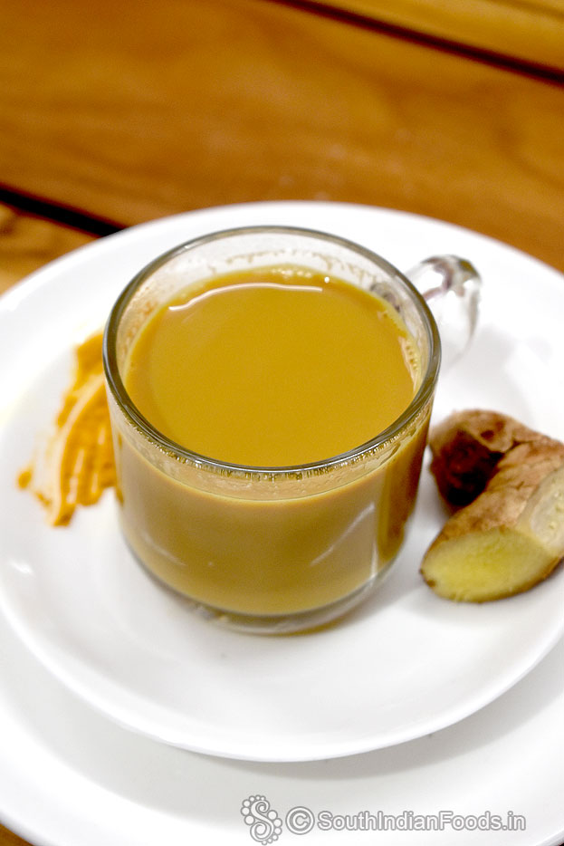 Perfect hot turmeric tea