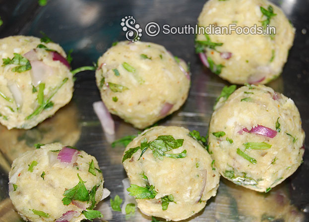 Divide the dough into equal size balls