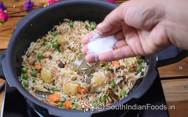 Veg pulao & pomegranate raita step 10