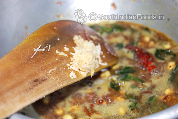 Add grated jaggery