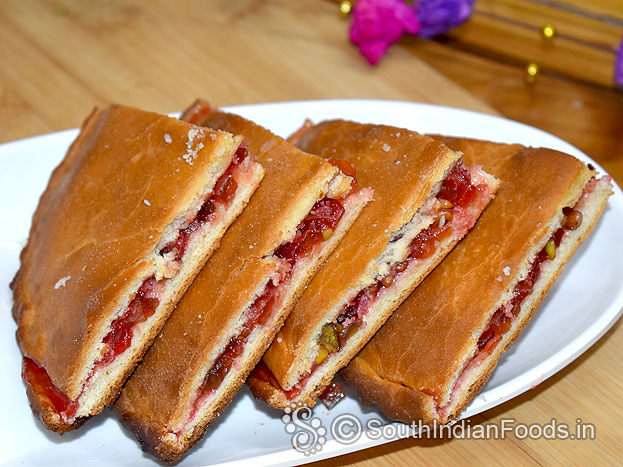 Coconut jam filled sweet bread