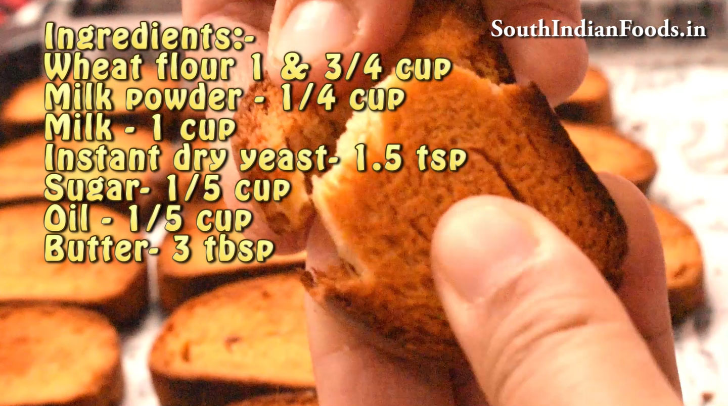 Wheat flour rusk