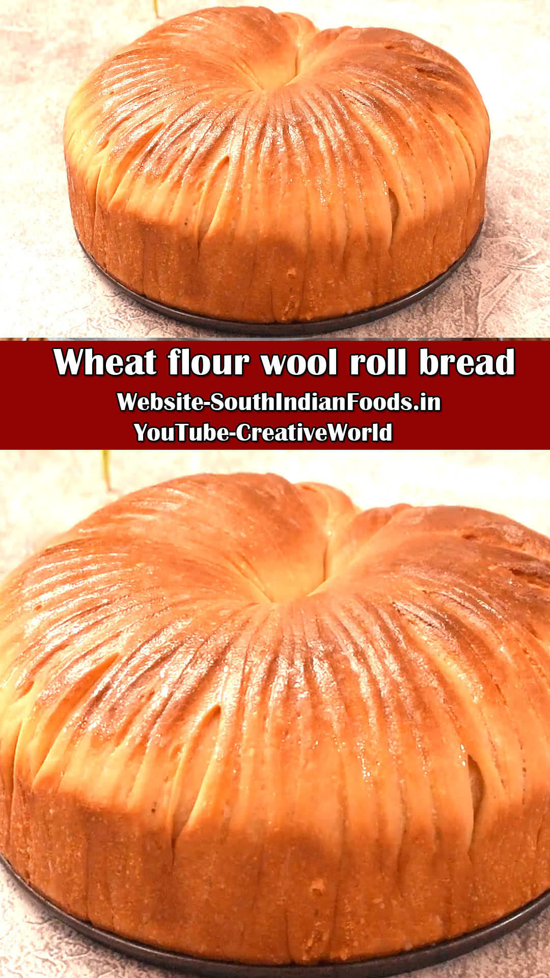 Wheat flour wool roll brea