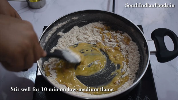 Godhumai karuppatti halwa step 4