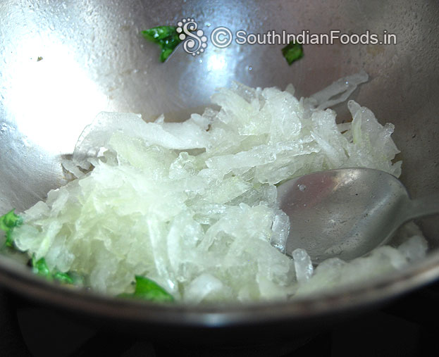 Add grated white pumpkin