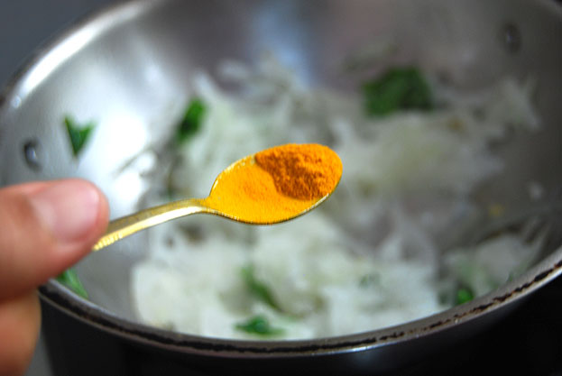 Add Turmeric[ haldi]