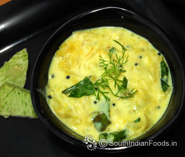 White pumpkin raita ready