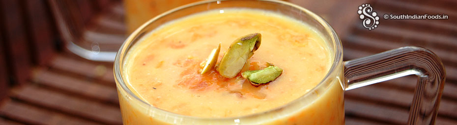 Carrot sago payasam
