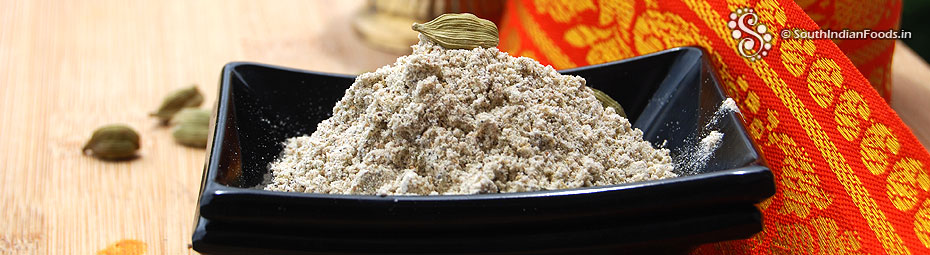 Homemade cardamom powde