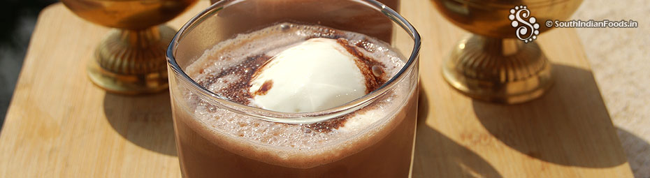 Chocolate milkshake 
