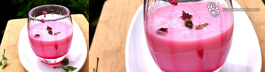 Rose Lassi recipe