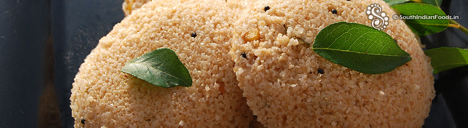 Wheat rava idli