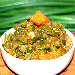 Carrot spring onion curry
