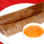 Ragi flour dosa